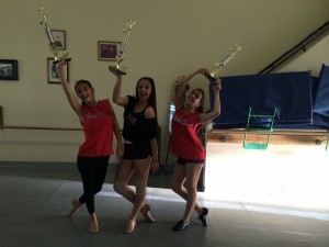 Carlin Ghazarian (Left), Christina Haddadin (Center), Alexandra Hovian (Right) win First Place at I Love Dance 2014